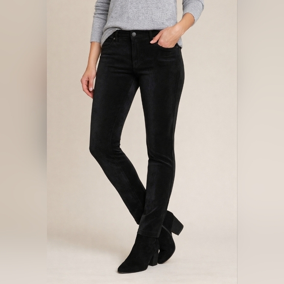 Level 99 Denim - Level 99 Black Velveteen Skinny Pants Size 27 Stretch
